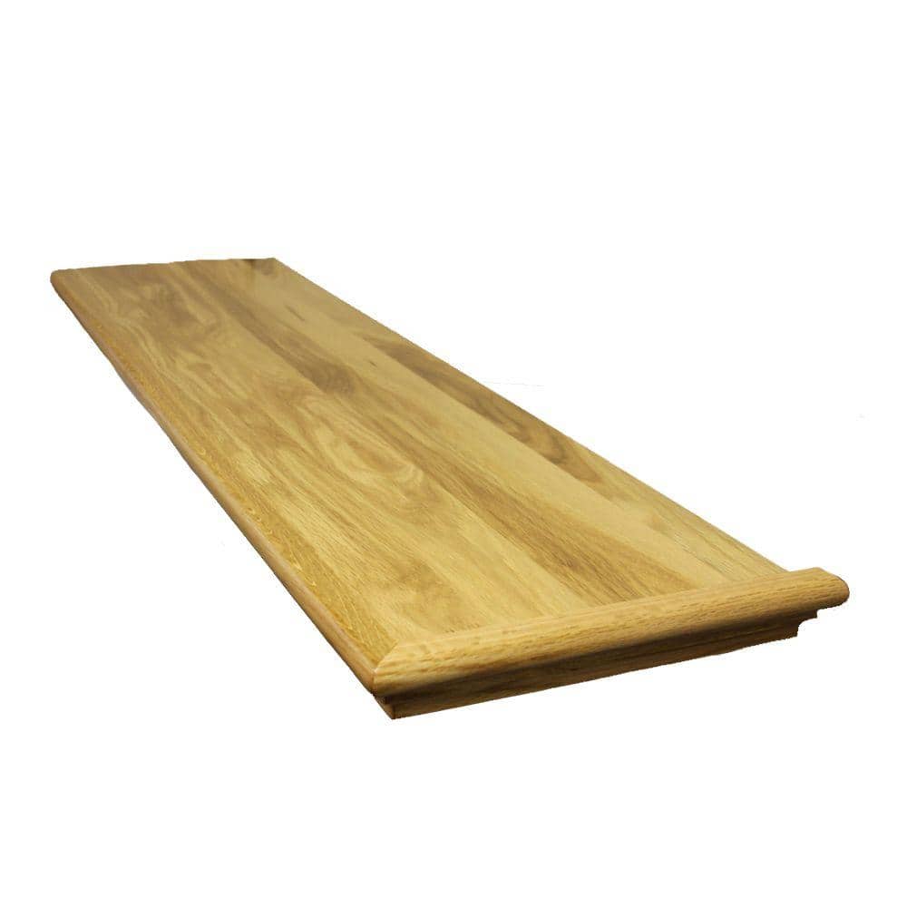 Stairtek Retread 0.625 in. x 11.5 in. x 48 in. Prefinished Natural White Oak Right Return Stair Tread (1)
