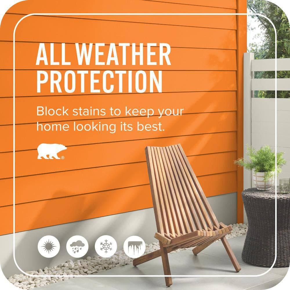 BEHR ULTRA 5 gal. #S-G-270 Summer Citrus Semi-Gloss Enamel Exterior Paint & Primer (4)