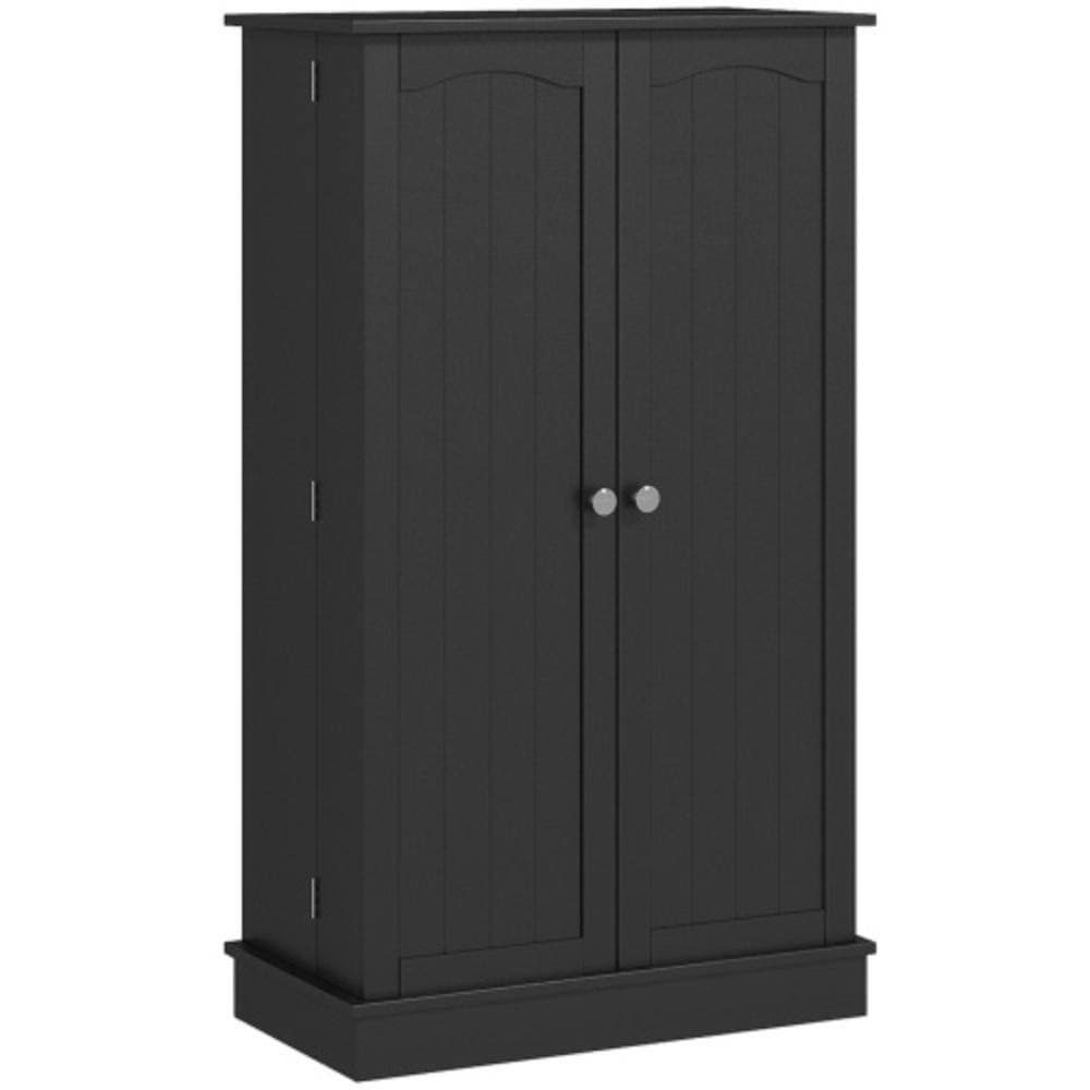 Unbranded 23.6 in. W x 11.8 in. D x 40.9 in. H Bathroom Black Linen Cabinet