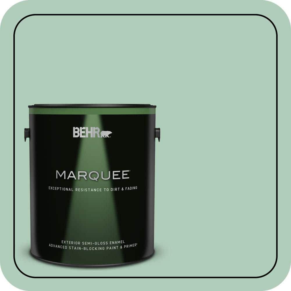 BEHR MARQUEE 1 gal. #T13-12 Jazzy Jade Semi-Gloss Enamel Exterior Paint & Primer