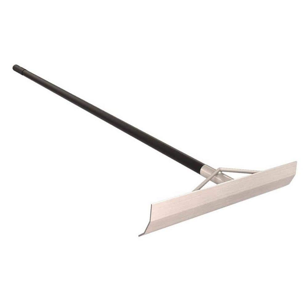 Bon Tool 19 in. x 4 in. Aluminum Concrete Placer without Hook and 60 in. Aluminum Handle