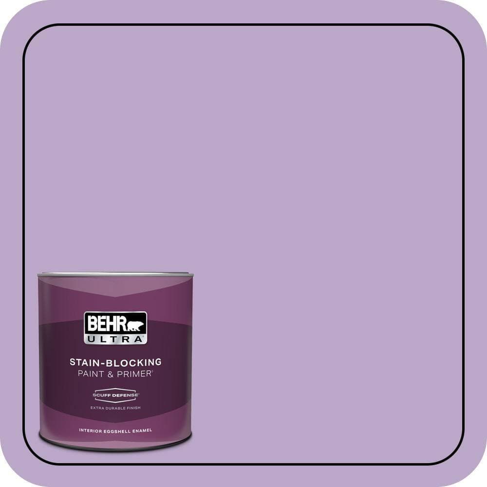 BEHR ULTRA 1 qt. #M570-4 Cyber Grape Extra Durable Eggshell Enamel Interior Paint & Primer