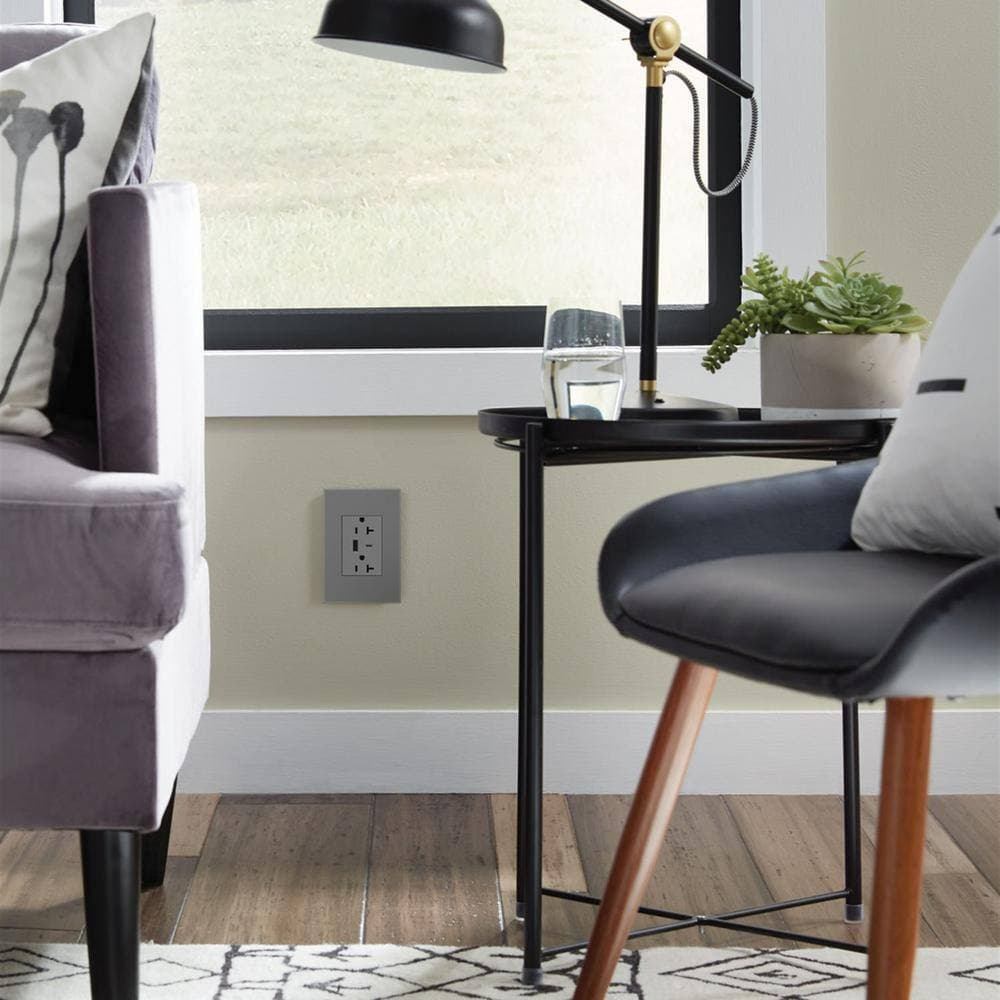 Legrand adorne Amp 120-Volt Duplex Outlet with 6.0 Amp Type A/C USB (4)