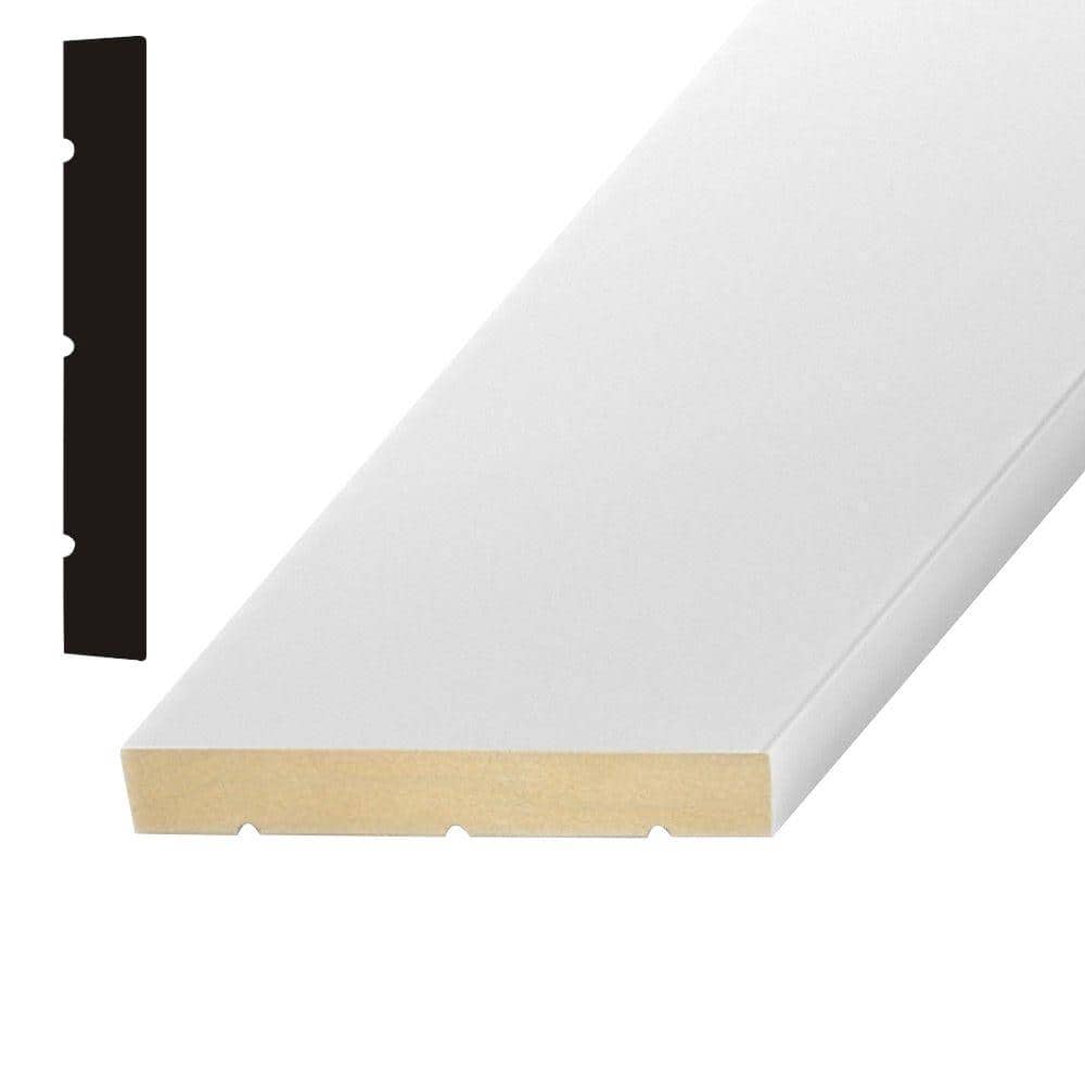 Builder's Choice 11/16 in. x 4-9/16 in. x 84 in. Primed MDF Interior Jamb (2)