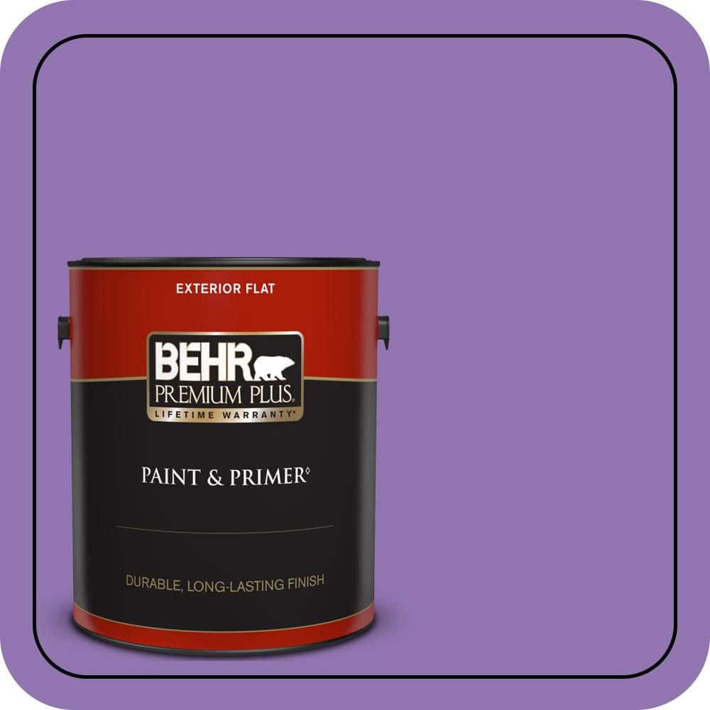 BEHR PREMIUM PLUS 1 gal. #P570-5 Romantic Moment Flat Exterior Paint & Primer