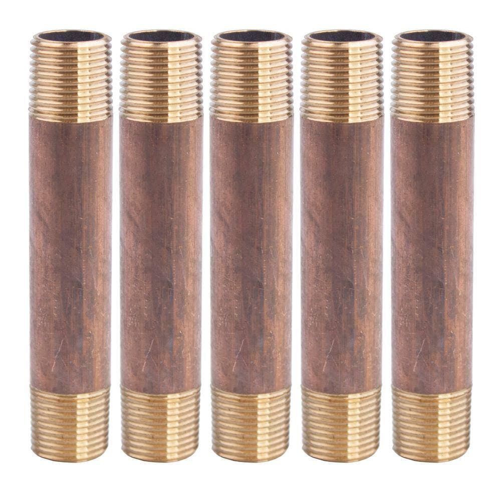 LTWFITTING 3/8 in. 3-1/2 in. Brass MIP Nipple Fitting (2)