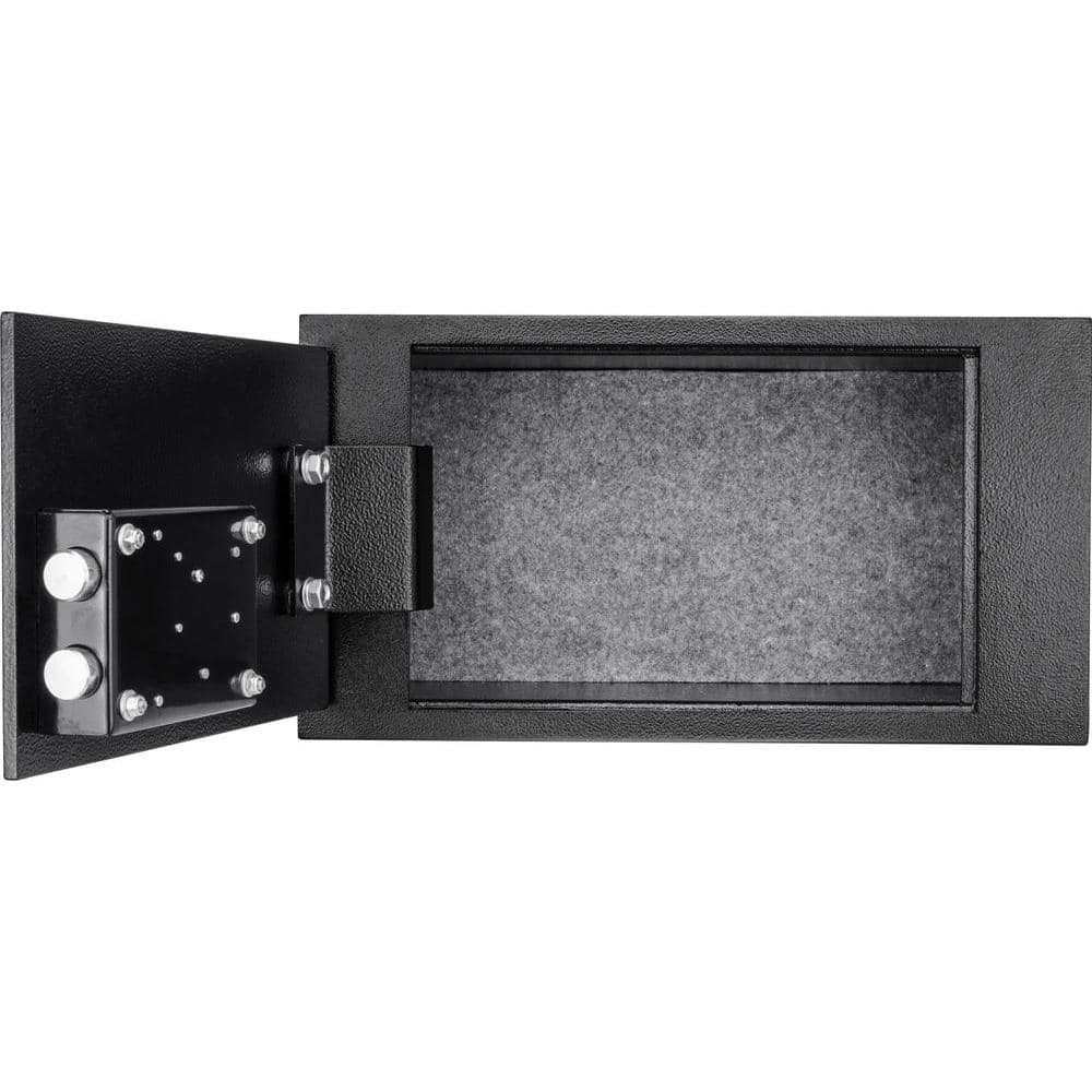 BARSKA 0.22 cu. ft. Steel Floor Safe With Key Lock, Black (3)