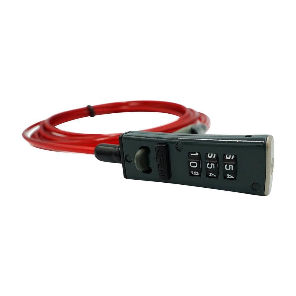 DoubleLock Otter-6, 10 ft. x 6mm Outdoor Tether Cable Combination Lock (4-Pack) (2)