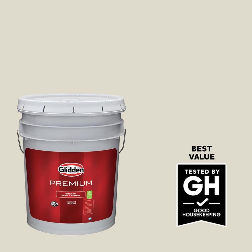 Glidden Premium 5 gal. PPG1027-1 Cocoon Flat Interior Latex Paint