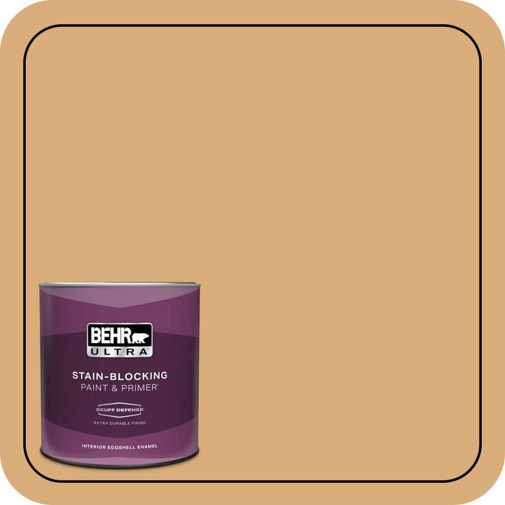 BEHR ULTRA 1 qt. #PPU6-05 Cork Extra Durable Eggshell Enamel Interior Paint & Primer
