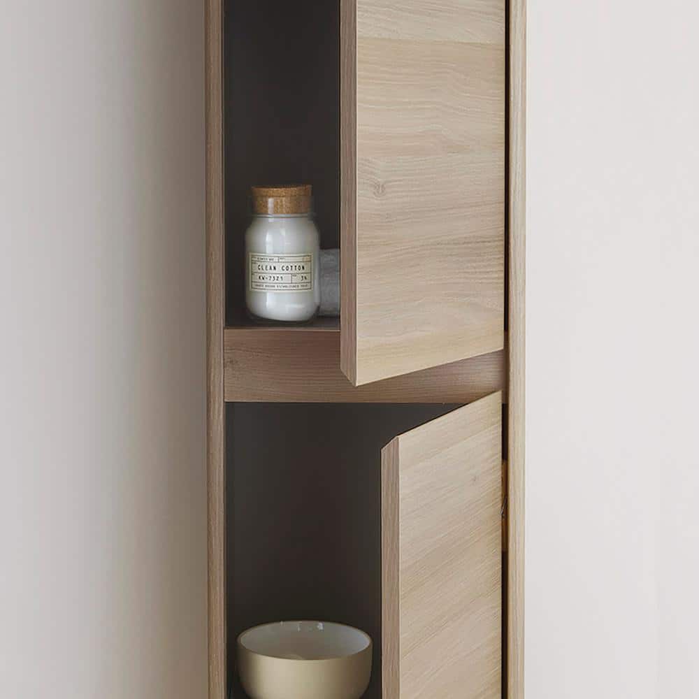 WS Bath Collections Ambra Column 11.8 in. W 9.3 in. D 59.1 in. H Wall Mount Bathroom Column (3)
