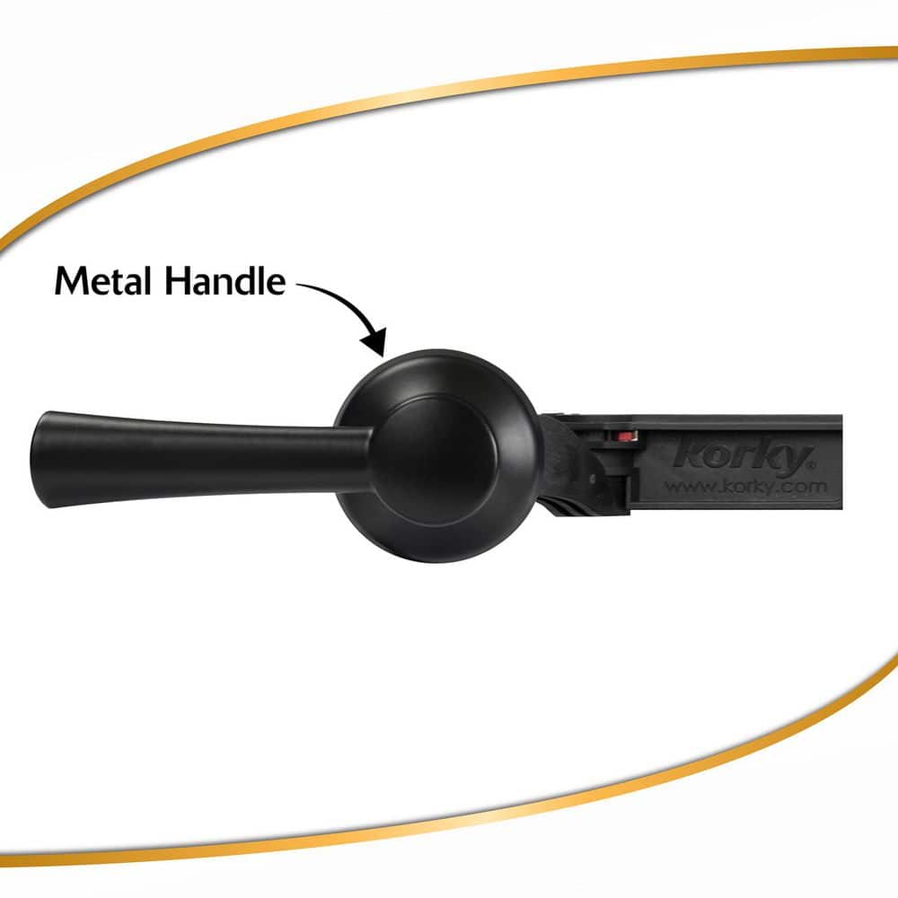 Korky StrongARM Toilet Handle and Lever - Fits Front, Side, Angled, Left, and Right Mount Toilets - Matte Black, Simple Style (3)