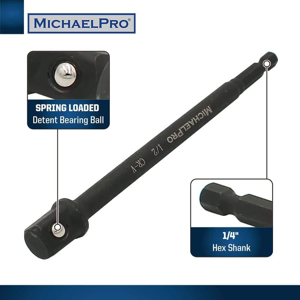 MICHAELPRO 3-Pieces 6 in. Impact Grade Socket Adapter Set (3)
