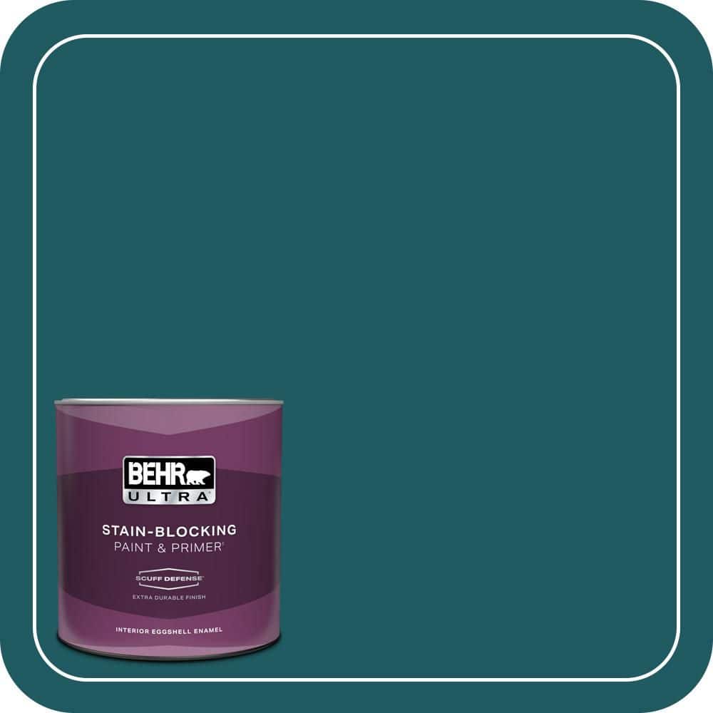 BEHR ULTRA 1 qt. #S-H-510 Moonlit Pool Extra Durable Eggshell Enamel Interior Paint & Primer