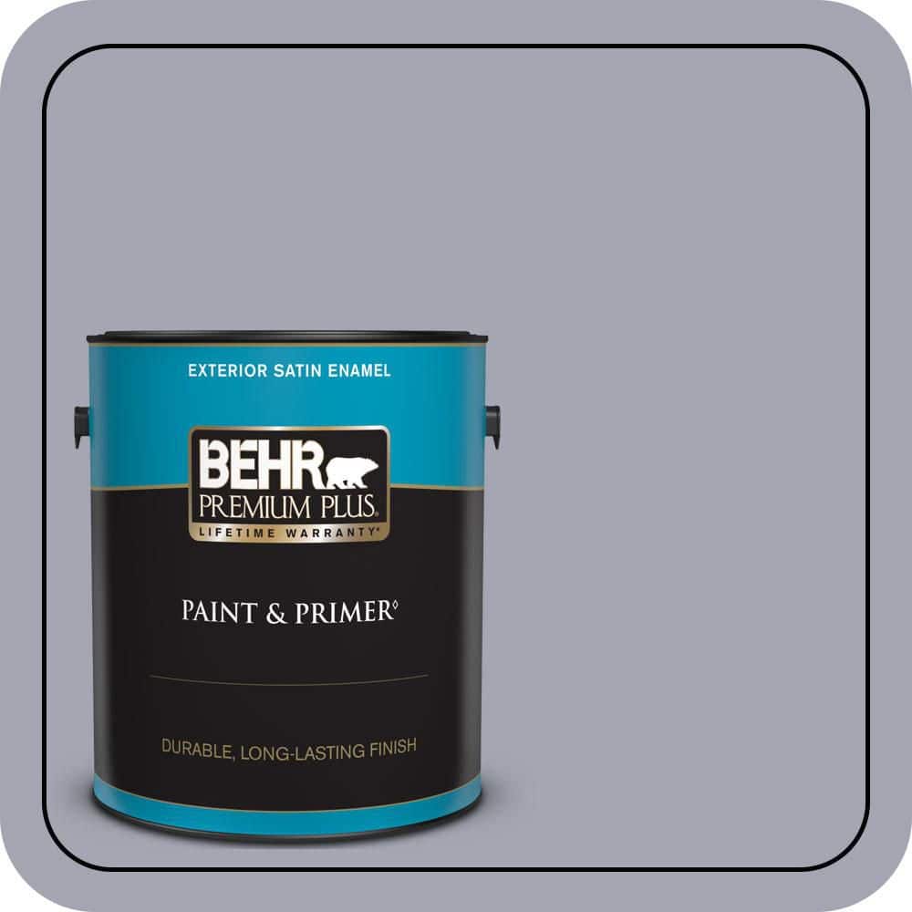 BEHR PREMIUM PLUS 1 gal. #T12-3 Canyon Sunset Satin Enamel Exterior Paint & Primer