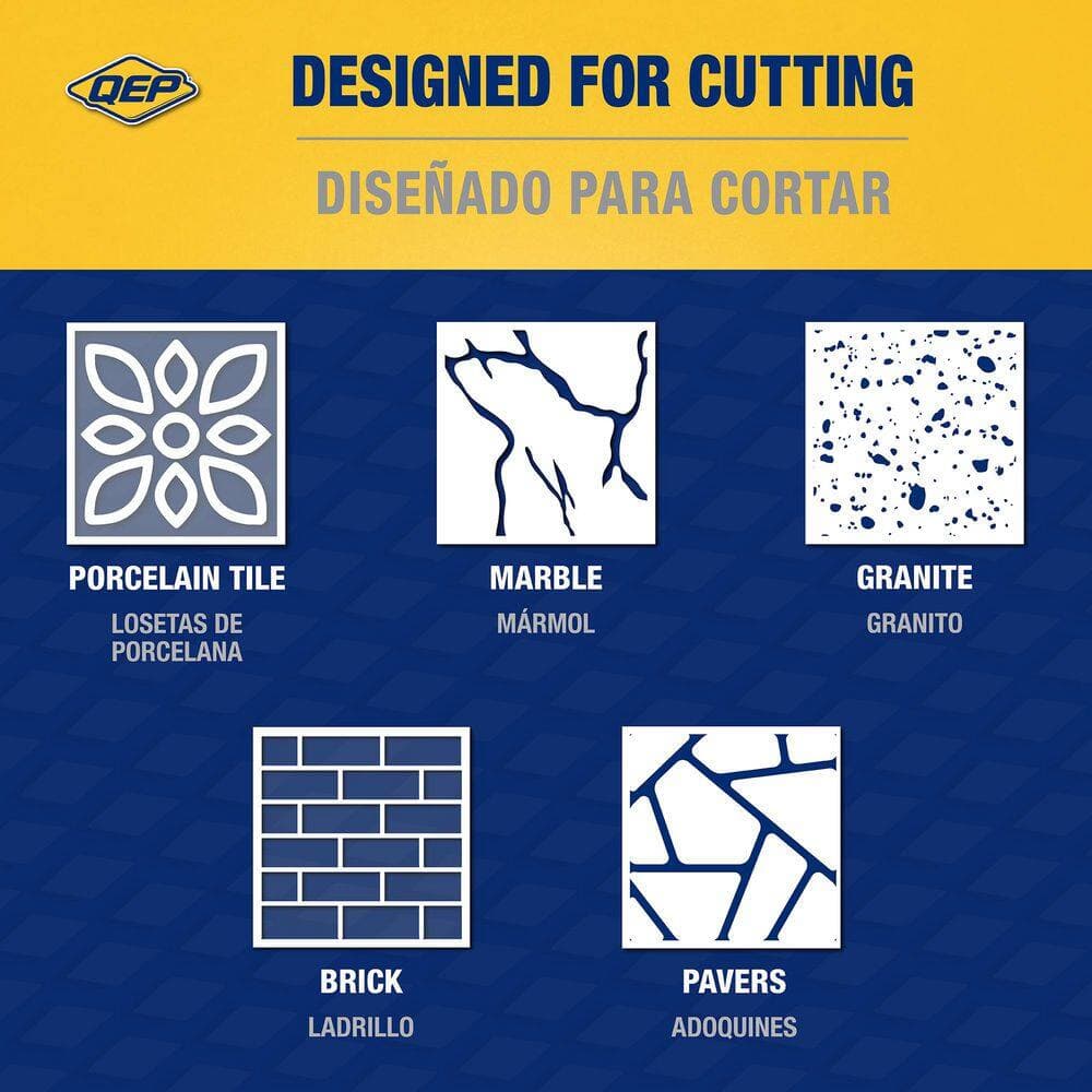 QEP Xtreme Pro Series 3-3/8 in. Turbo Diamond Blade Cuts Through Porcelain, Marble, Granite, Brick and Pavers (3)