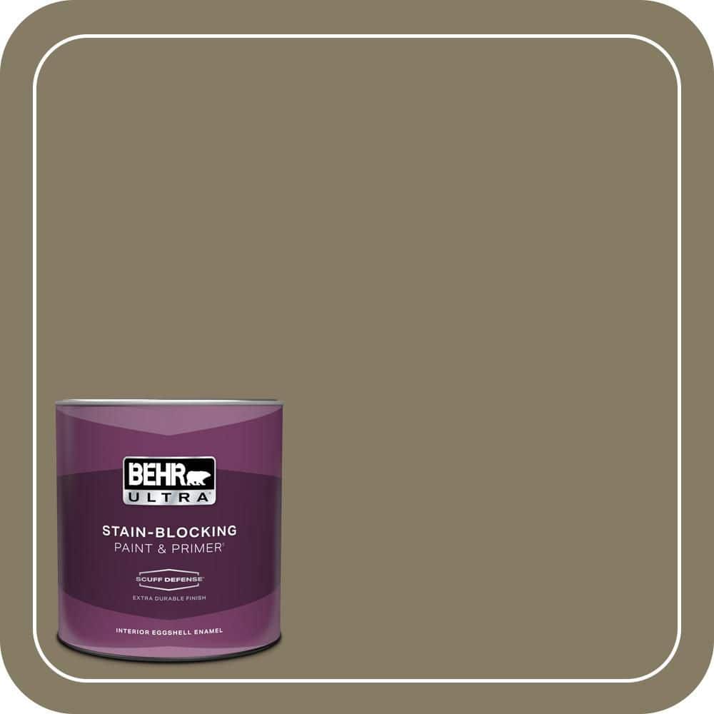 BEHR ULTRA 1 qt. #PPU8-24 Deserted Island Extra Durable Eggshell Enamel Interior Paint & Primer