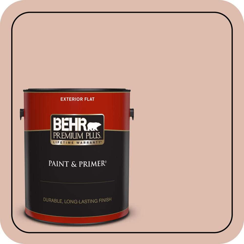 BEHR PREMIUM PLUS 1 gal. #MQ1-23 One To Remember Flat Exterior Paint & Primer