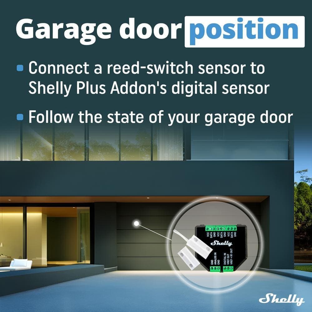 Shelly Plus Add-On, Galvanically Isolated Sensor Interface, Measure Temperature and Humidity, Home Automation (2)