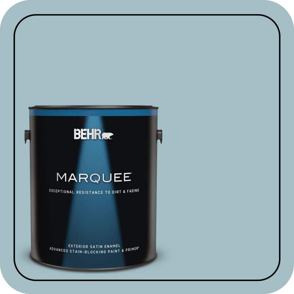 BEHR MARQUEE 1 gal. #PPU13-11 Clear Vista Satin Enamel Exterior Paint & Primer