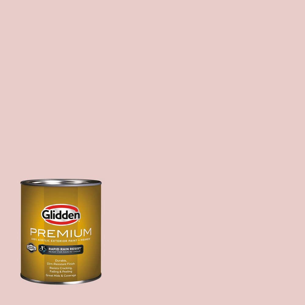Glidden Premium 1 qt. PPG1054-3 Whirligig Flat Exterior Latex Paint