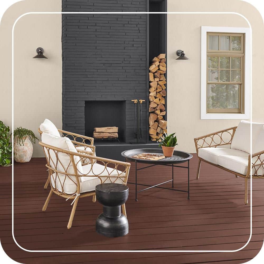 BEHR PREMIUM 1 qt. #S170-7 Dark Cherry Mocha Solid Color Waterproofing Exterior Wood Stain and Sealer (4)