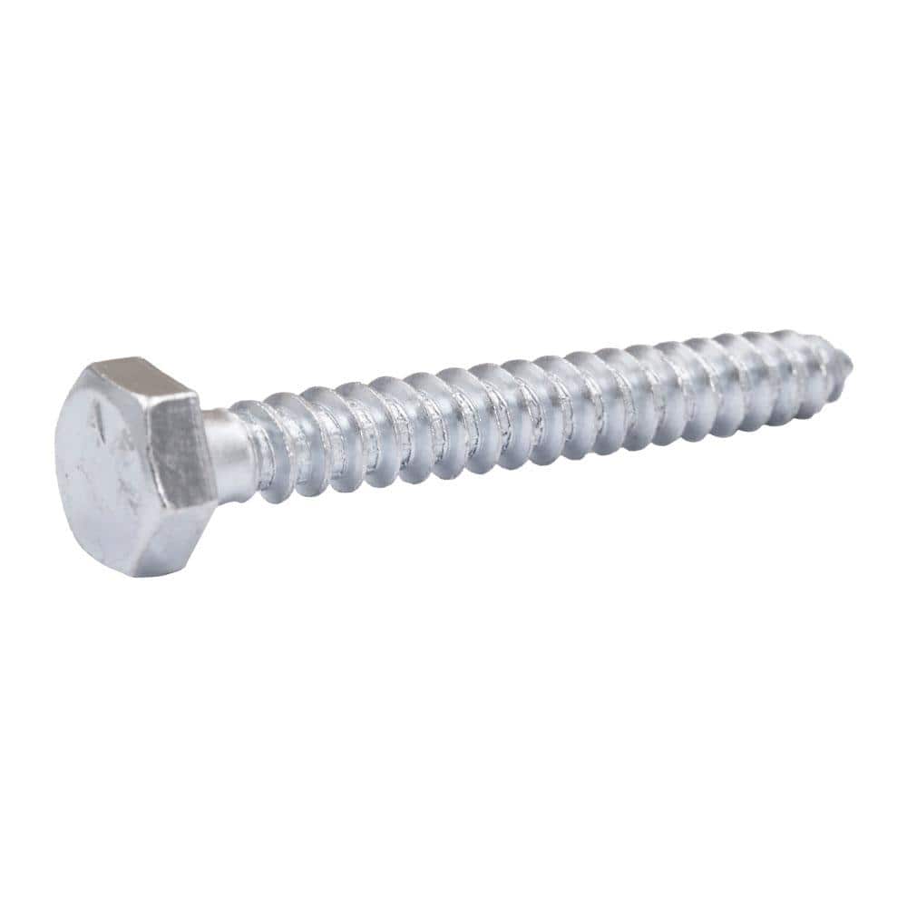 Everbilt 5/16 in. x 2-1/2 in. Zinc Plated Hex Hex Head Lag Screw (50-Pack) (1)