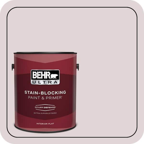 BEHR ULTRA 1 gal. #N120-2 Razzberry Fizz Extra Durable Flat Interior Paint & Primer (2)