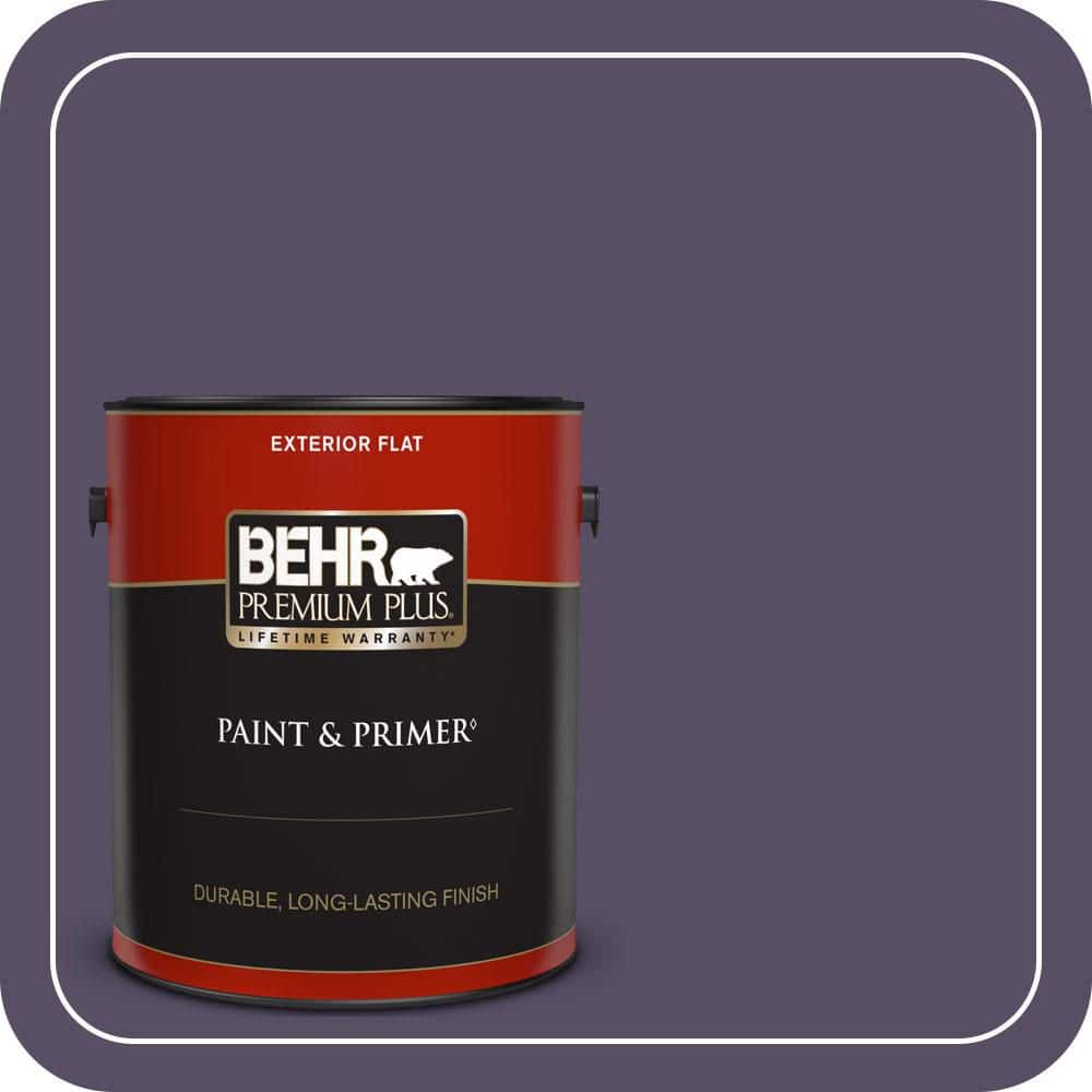 BEHR PREMIUM PLUS 1 gal. #MQ5-38 Illusionist Flat Exterior Paint & Primer