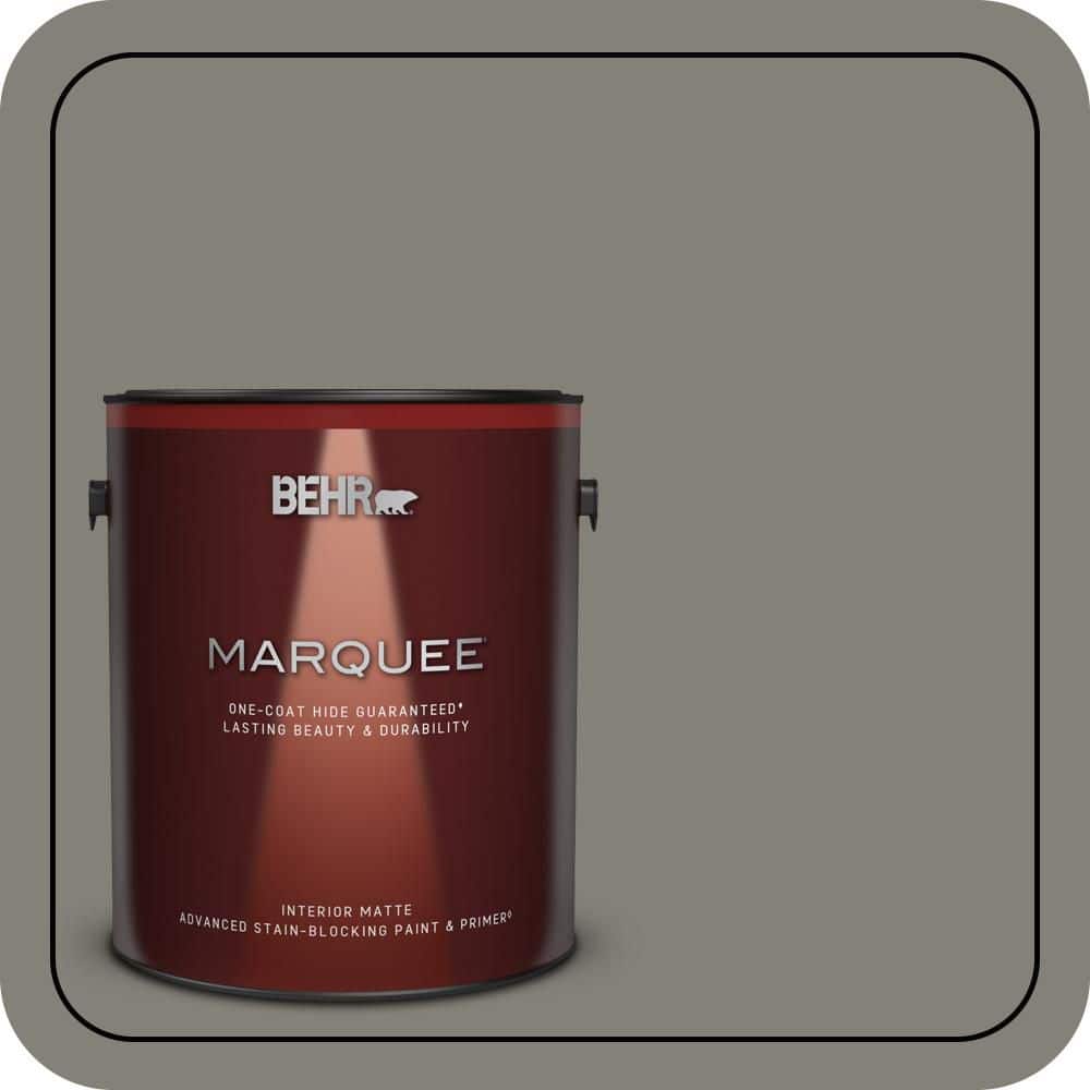 BEHR MARQUEE 1 gal. #N360-5A Wood Ash One-Coat Hide Matte Interior Paint & Primer