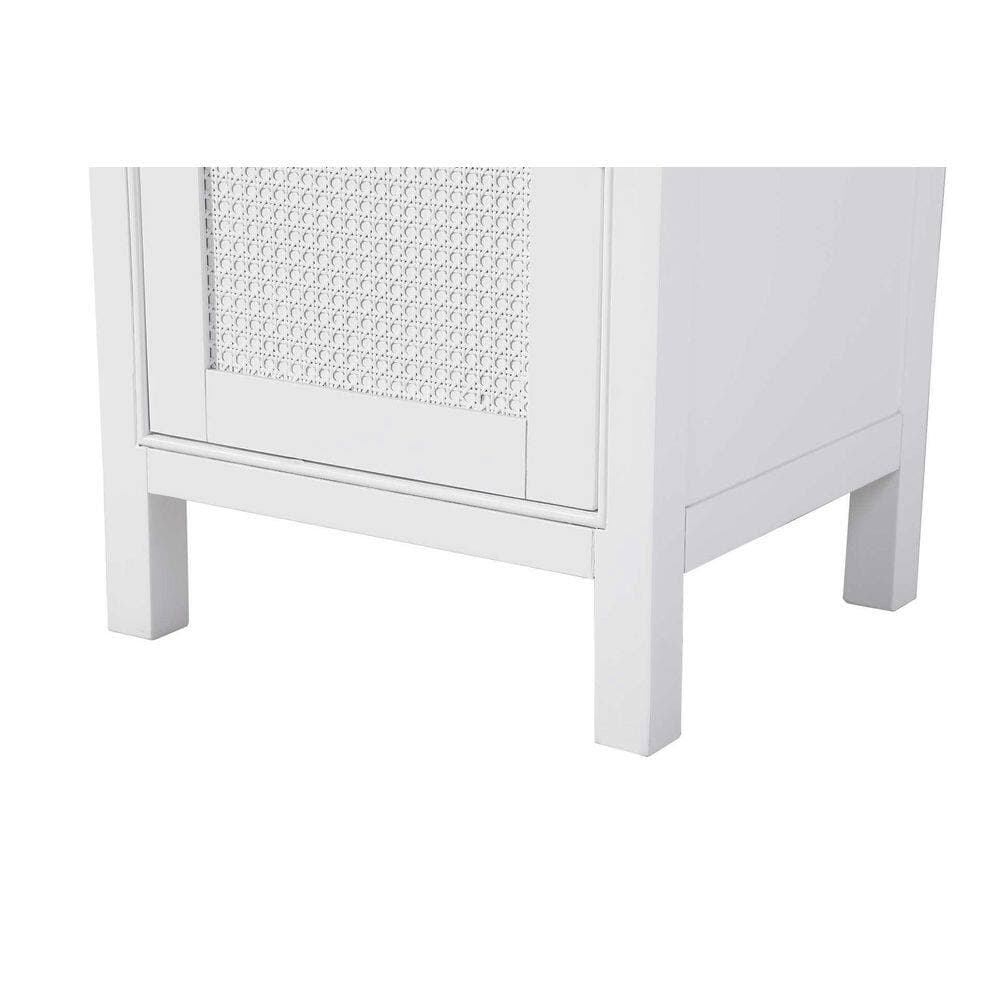 TIMELESS HOME 20 in. W x 18 in. D x 72 in. H White Freestanding Linen Cabinet (2)