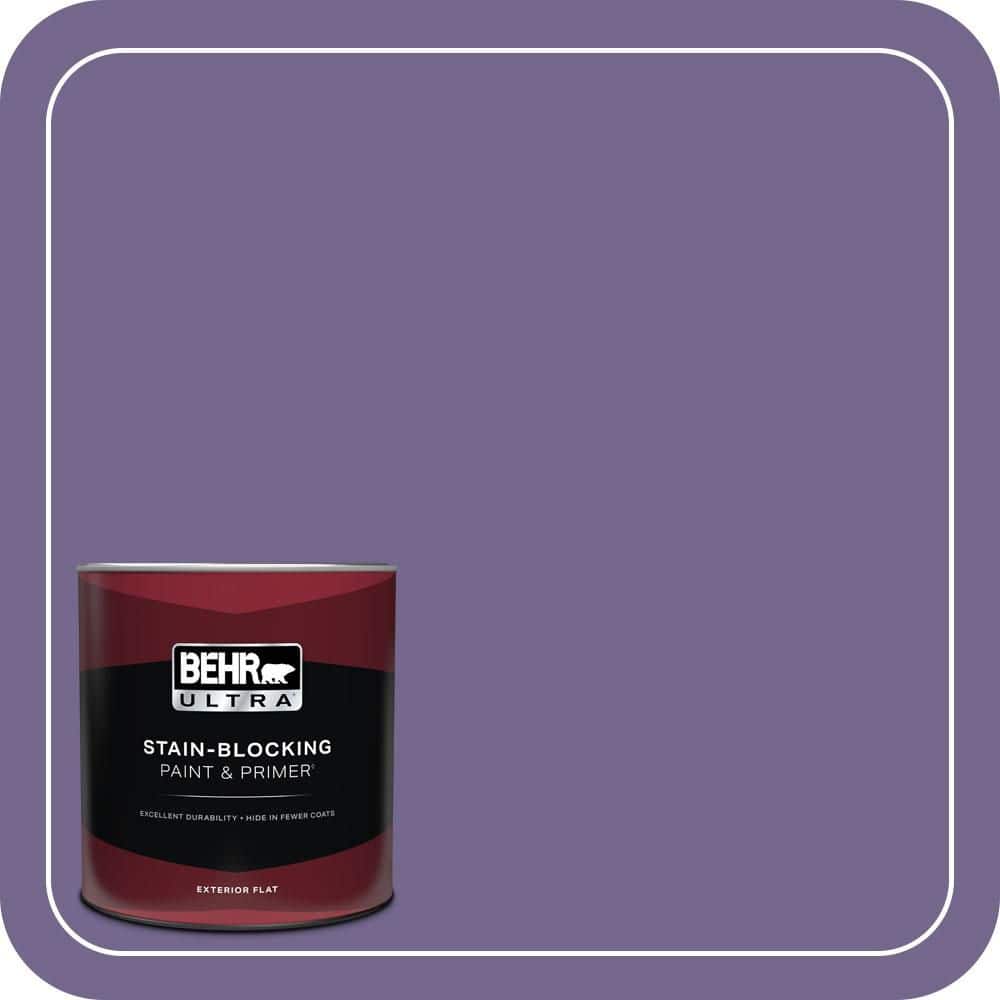 BEHR ULTRA 1 qt. #MQ5-41 Violet Vixen Flat Exterior Paint & Primer