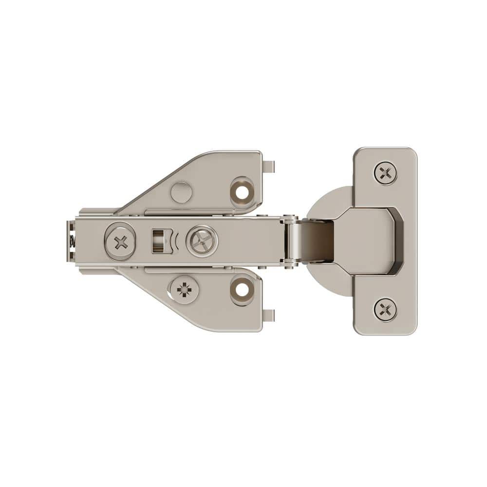 Amerock Nickel 1/2 in.  13mm  Overlay Face Frame Self Close Euro Concealed Cabinet Hinges (2-Pack) (2)