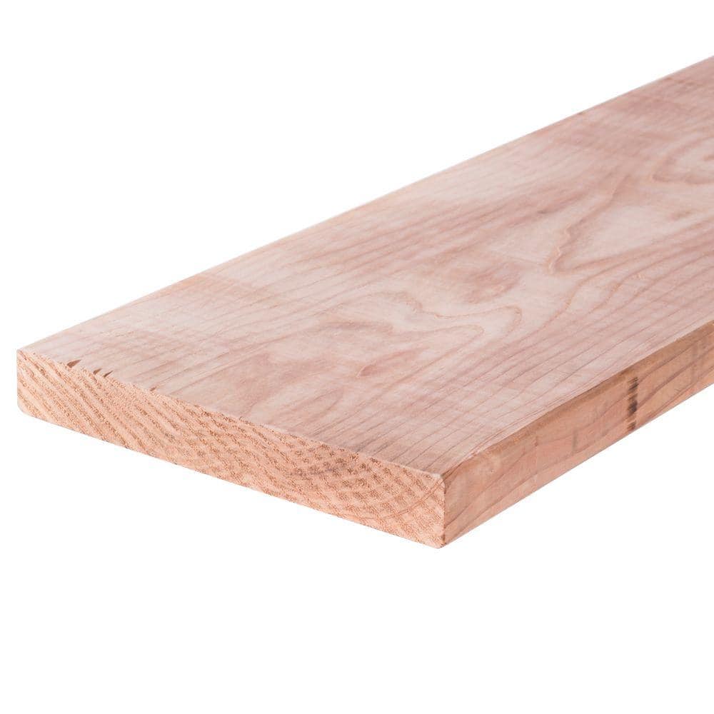 Mendocino Forest Products 2 in. x 12 in. x 10 ft. Construction Heart S4S Green Redwood Lumber