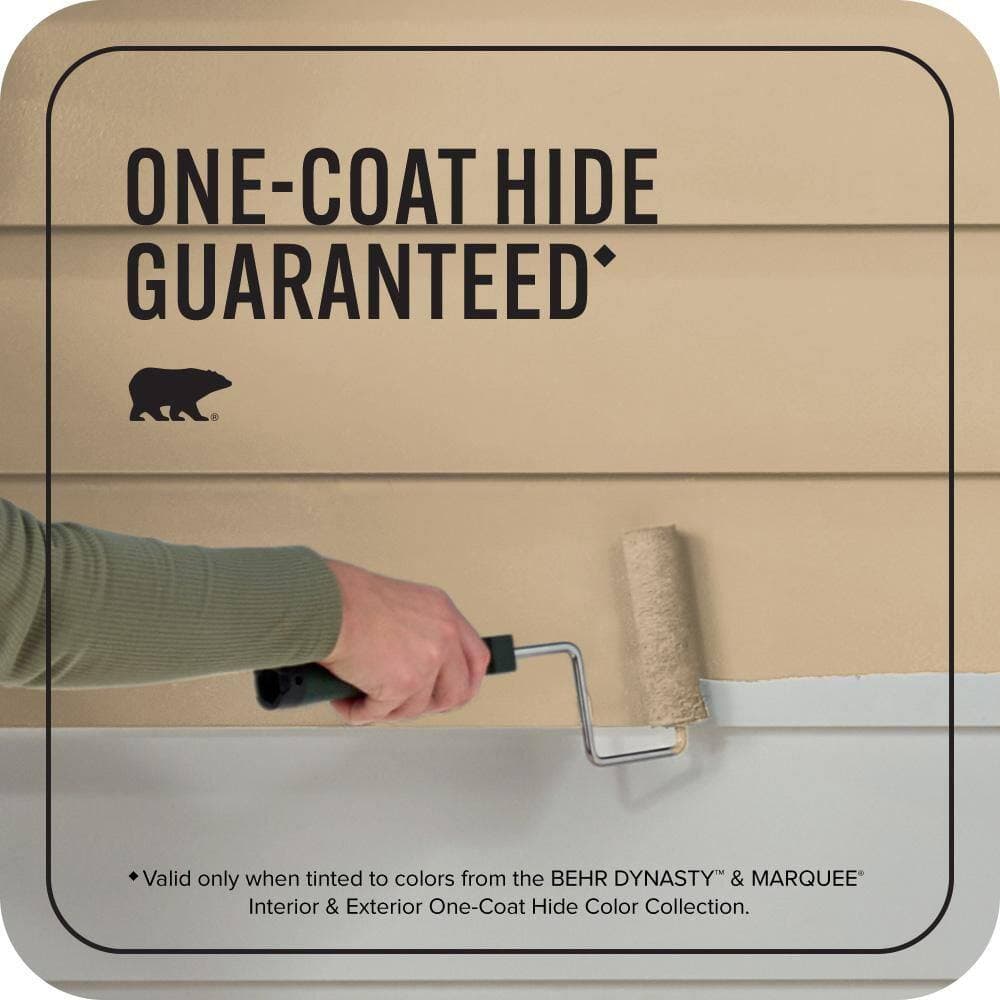 BEHR MARQUEE 5 gal. #PPU7-20 Raffia Ribbon Flat Exterior Paint & Primer (3)