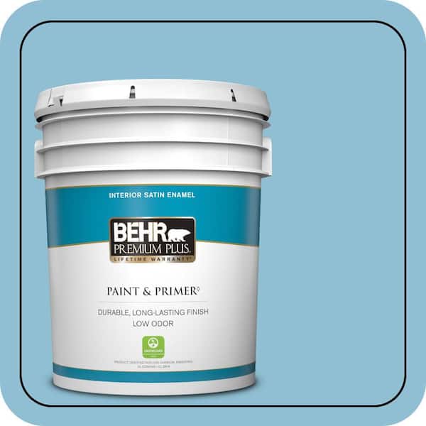 BEHR PREMIUM PLUS #M490-3 Speedboat Enamel Low Odor & Primer (4)