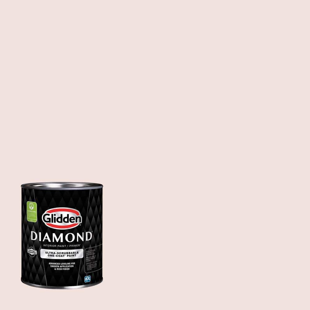 Glidden Diamond 1 qt. PPG1065-1 Chantilly Lace Eggshell Interior Paint with Primer (1)