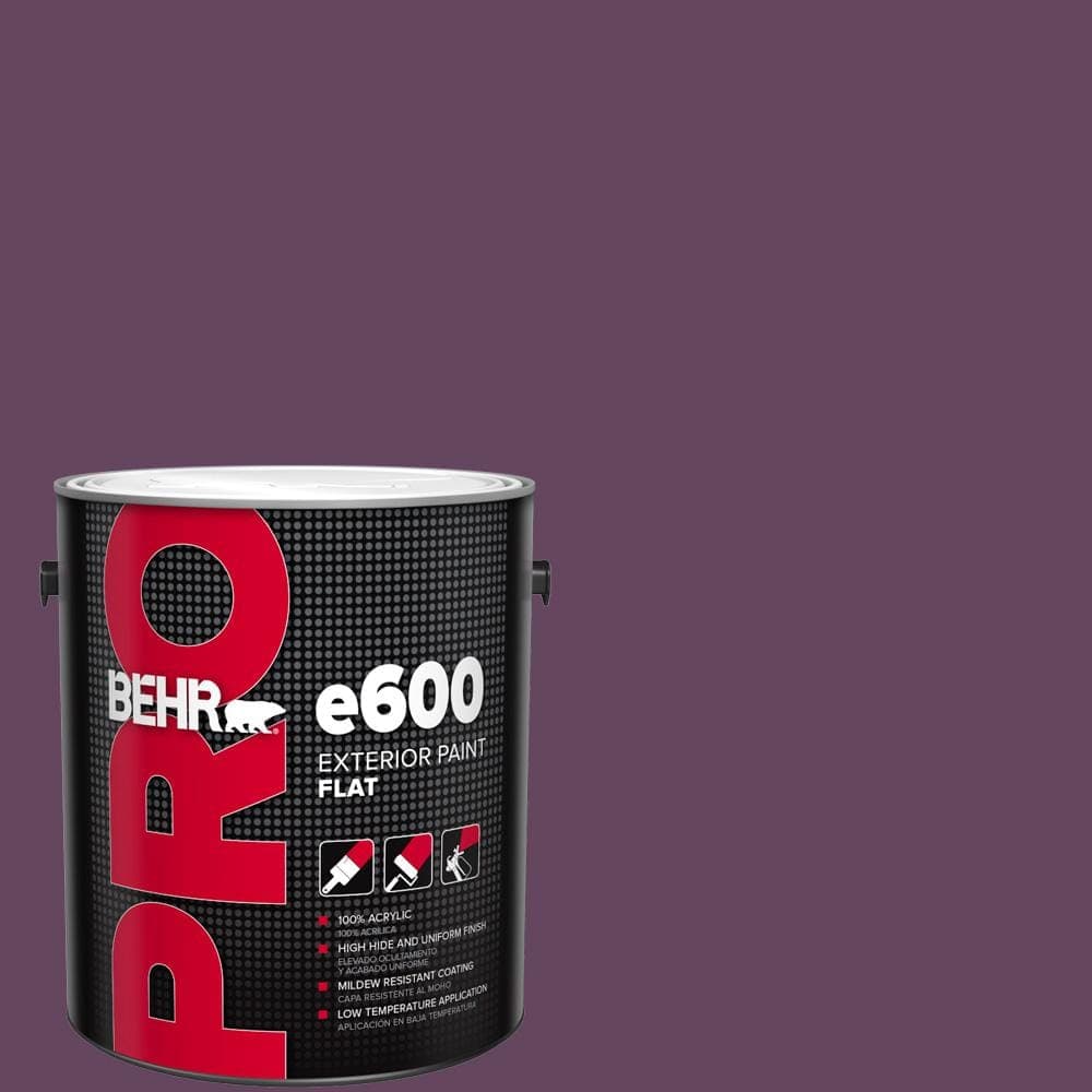 BEHR PRO 1 gal. #MQ5-35 Plum Rich Flat Exterior Paint
