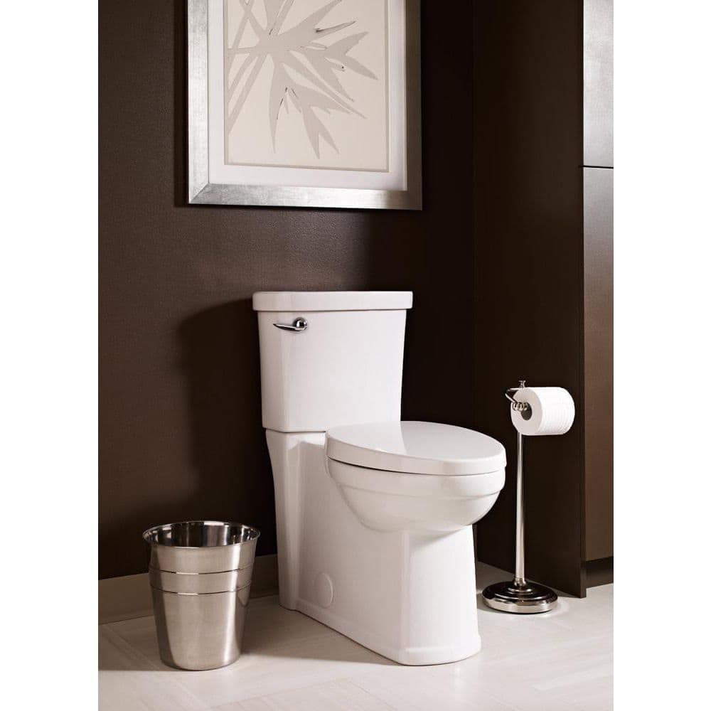 American Standard Cadet 3 Decor Tall Height 2-Piece 1.28 GPF Single Flush Elongated Toilet with Seat in White, Seat Included