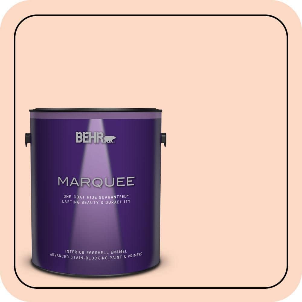 BEHR MARQUEE 1 gal. #P190-1 Fire Mist Eggshell Enamel Interior Paint & Primer