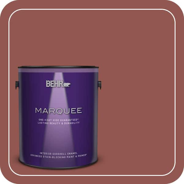 BEHR MARQUEE 1 gal. #MQ1-21 Rich Brocade One-Coat Hide Eggshell Enamel Interior Paint & Primer (2)