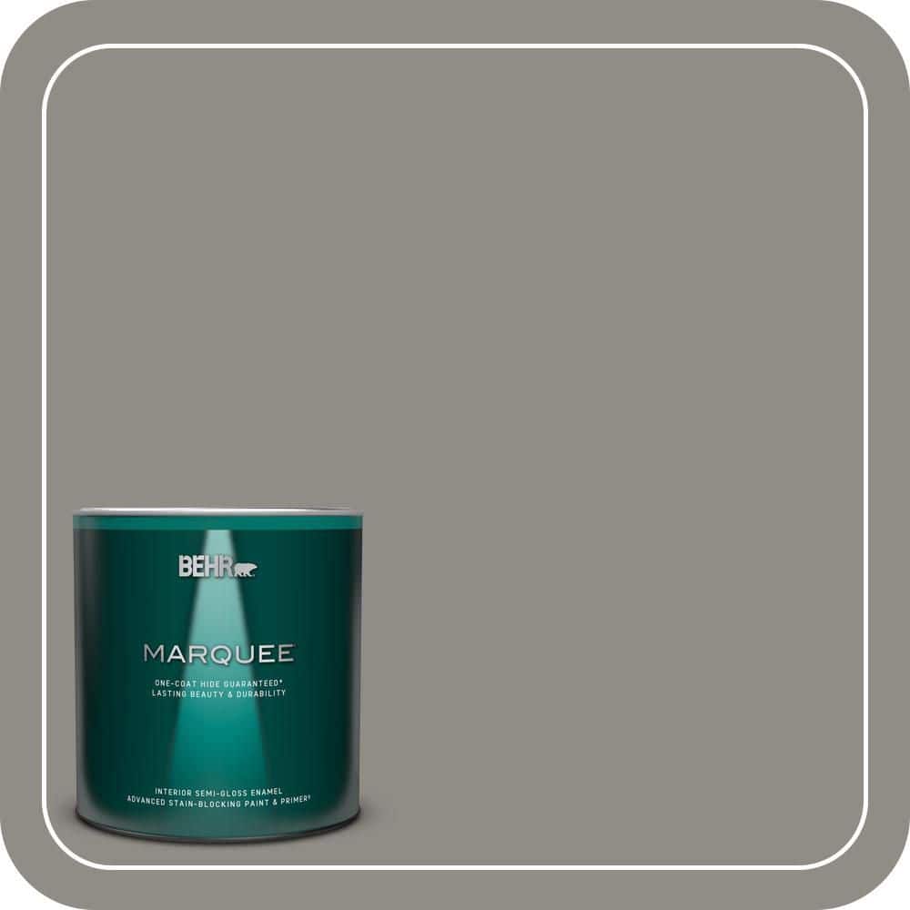 BEHR MARQUEE 1 qt. #T13-17 Timber Town Semi-Gloss Enamel Interior Paint & Primer