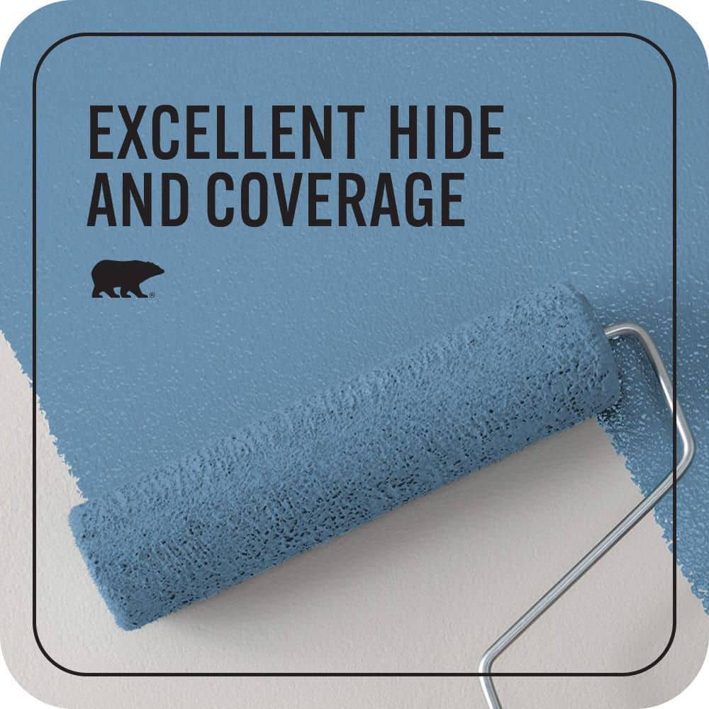 BEHR PREMIUM PLUS #M510-4 Brittany Blue Hi-Gloss Enamel Interior/ & Primer (4)