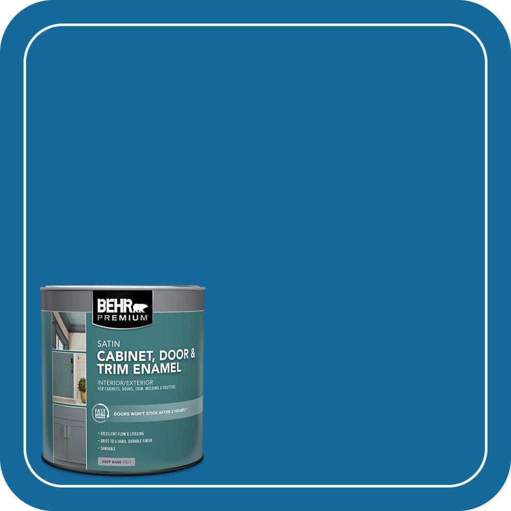 BEHR PREMIUM 1 qt. #P500-7 Cosmic Cobalt Satin Enamel Interior/Exterior Cabinet, Door & Trim Paint