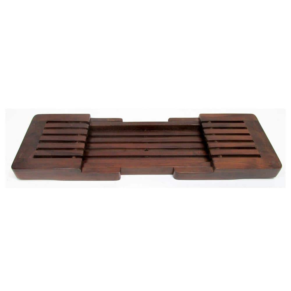 MGP Teak 9 in. H x 40 in. L x 2 in. W Extendable Bathtub Caddy