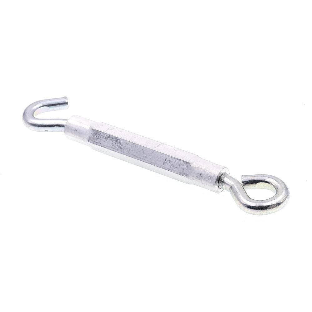 Prime-Line 3/8 in. x 10-1/2 in. Zinc Plated Steel and Aluminum Eye-To-Hook Turnbuckles (5-Pack) (2)