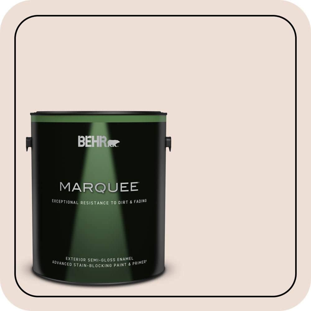 BEHR MARQUEE 1 gal. #RD-W11 Heavenly Aromas Semi-Gloss Enamel Exterior Paint & Primer