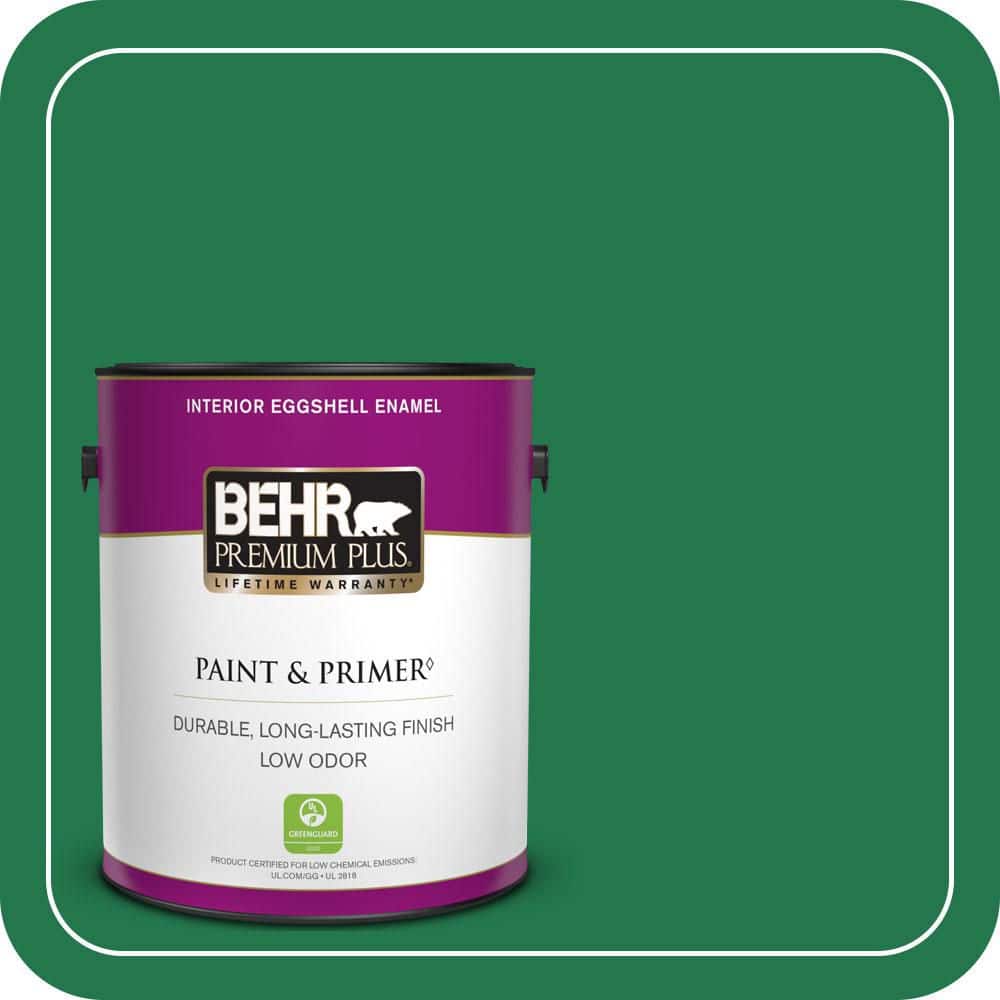 BEHR PREMIUM PLUS 1 gal. #460B-7 Pine Grove Eggshell Enamel Low Odor Interior Paint & Primer