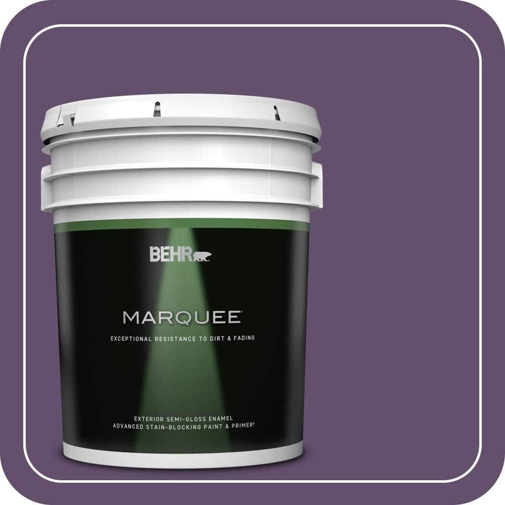 BEHR MARQUEE 5 gal. #660D-7 Blackberry Farm Semi-Gloss Enamel Exterior Paint & Primer