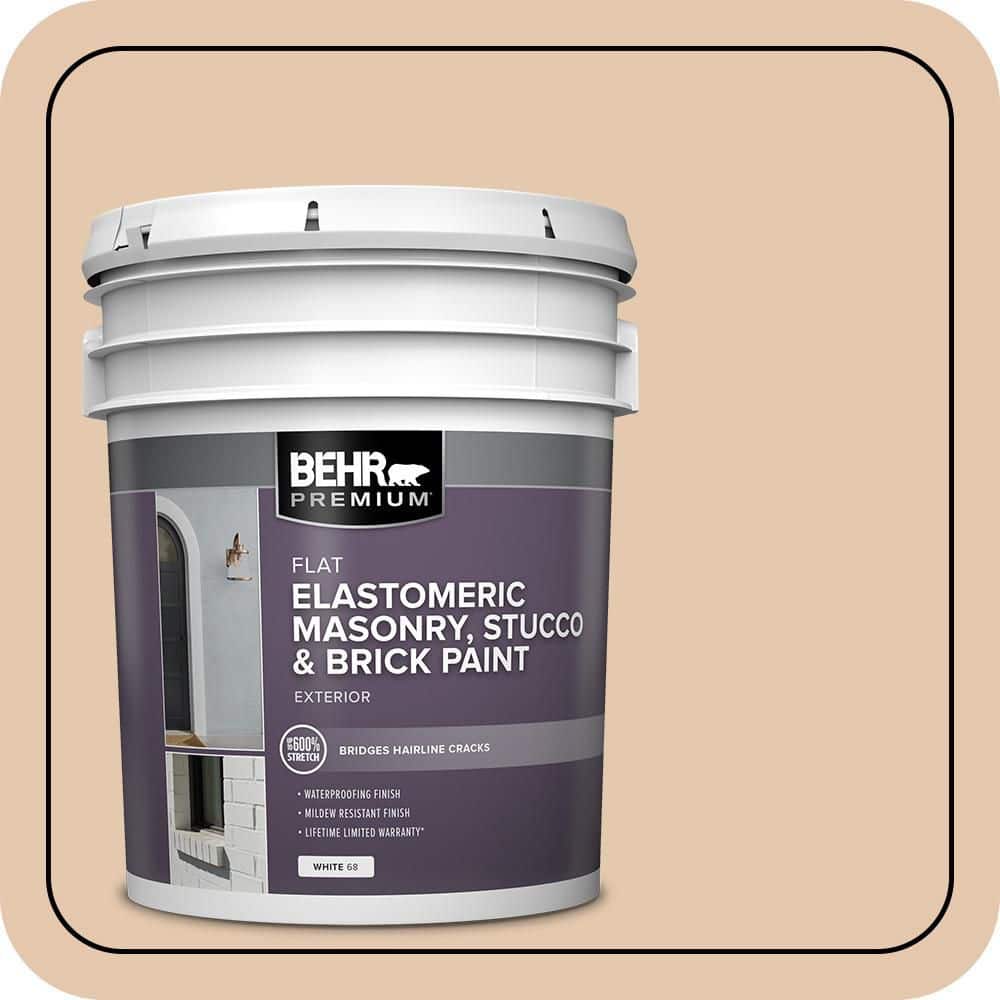 BEHR PREMIUM 5 gal. #MS-14 Miami Peach Elastomeric Masonry, Stucco and Brick Exterior Paint